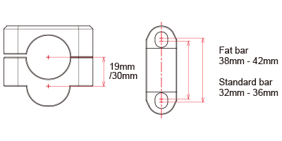  bar rise kit Dimension