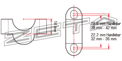  Bar rise spacer Dimension