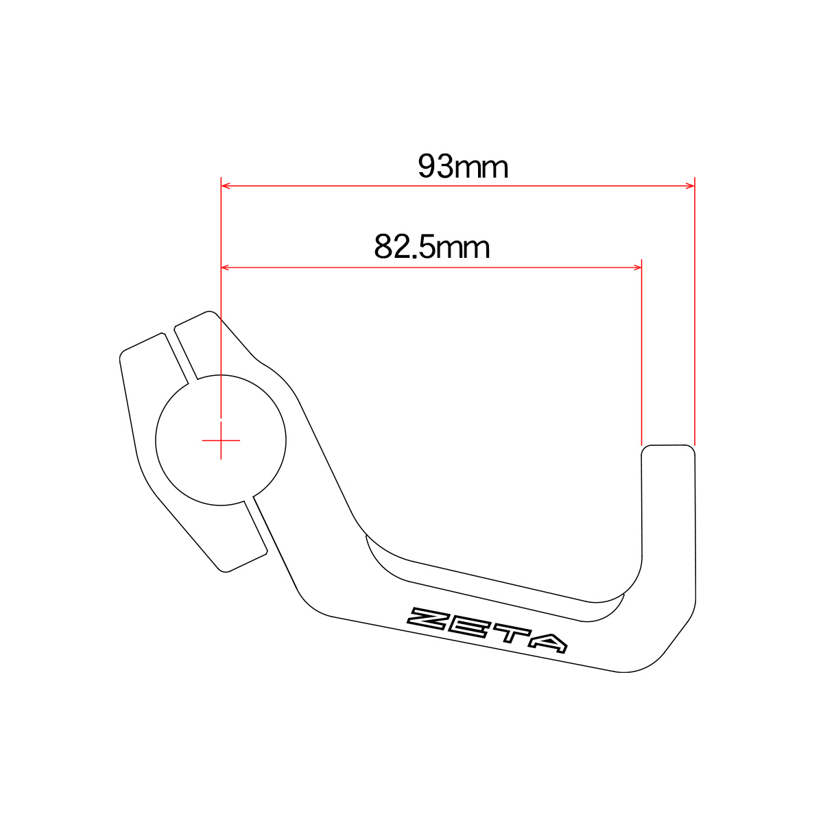 Protège mains aluminium ZETA Racing guidon 22.2 mm ou 28.6 mm